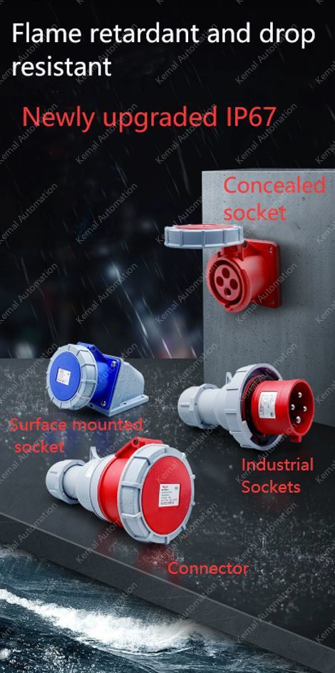 4 pole 125A concealed socket